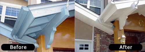 Soffit - Before & After