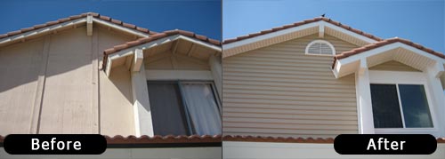 Vinyl Siding - Before & After