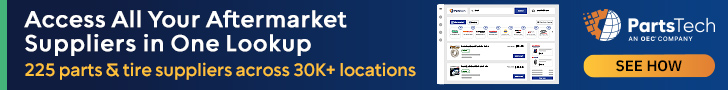 PartsTech digital advertising banner for shops