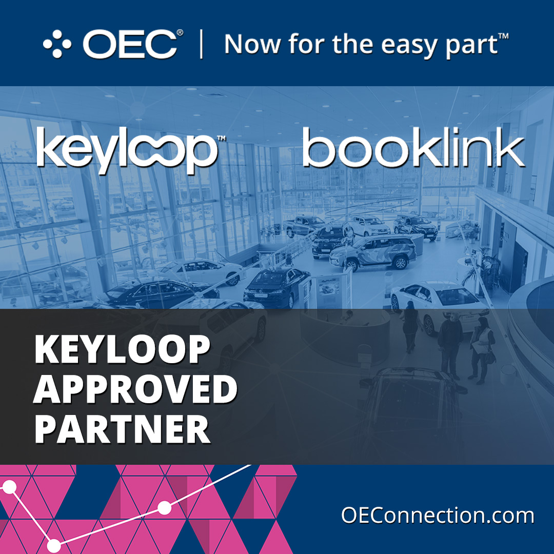 OEC Keyloop and BookLink approved partner social media graphic
